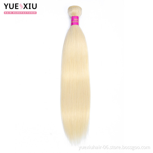 YueXiu Hair 613 Blonde Human Hair Weave, Sew In Human Hair Extensions Blonde